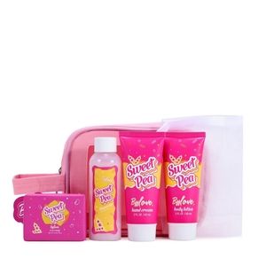 Body & Earth 6 Pcs Sweet Pea Travel Spa Gift Set